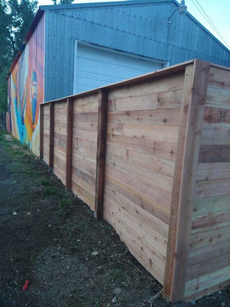 newly built fence