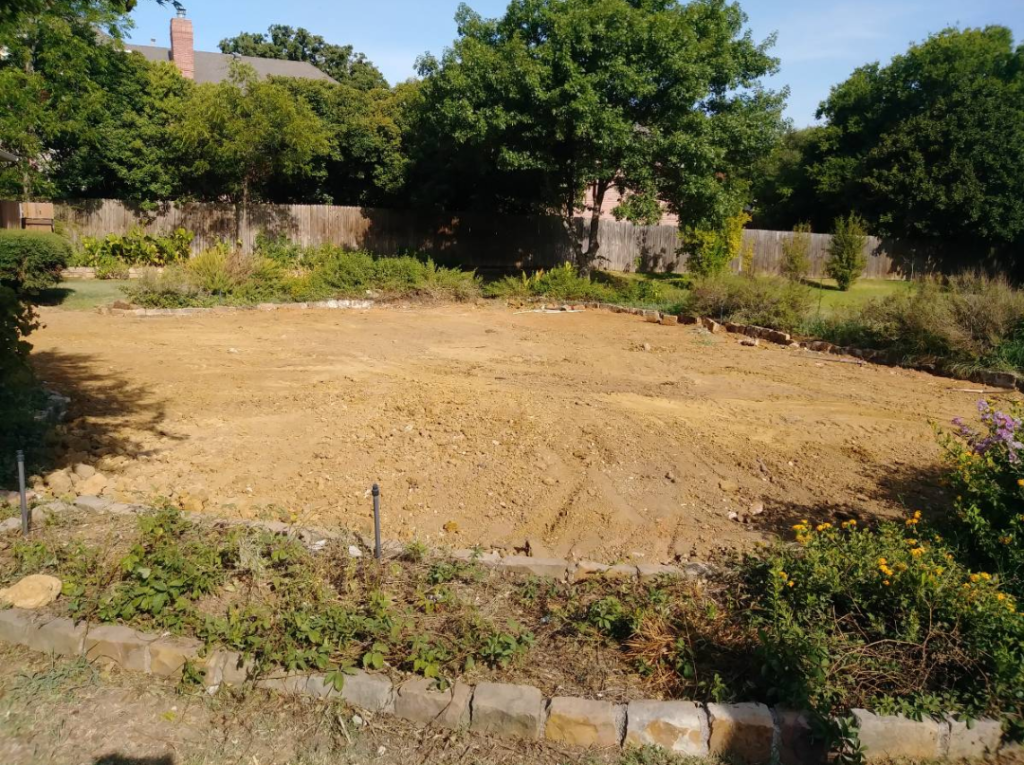 leveled ground ready for building